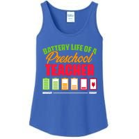 Battery Life Of A Preschool Teacher Great Gift Ladies Essential Tank