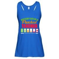 Battery Life Of A Preschool Teacher Great Gift Ladies Essential Flowy Tank