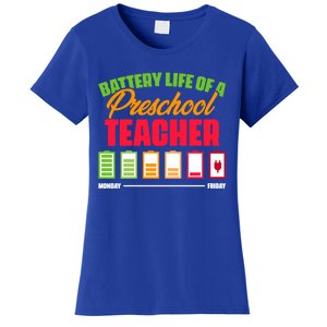 Battery Life Of A Preschool Teacher Great Gift Women's T-Shirt