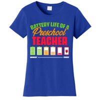 Battery Life Of A Preschool Teacher Great Gift Women's T-Shirt