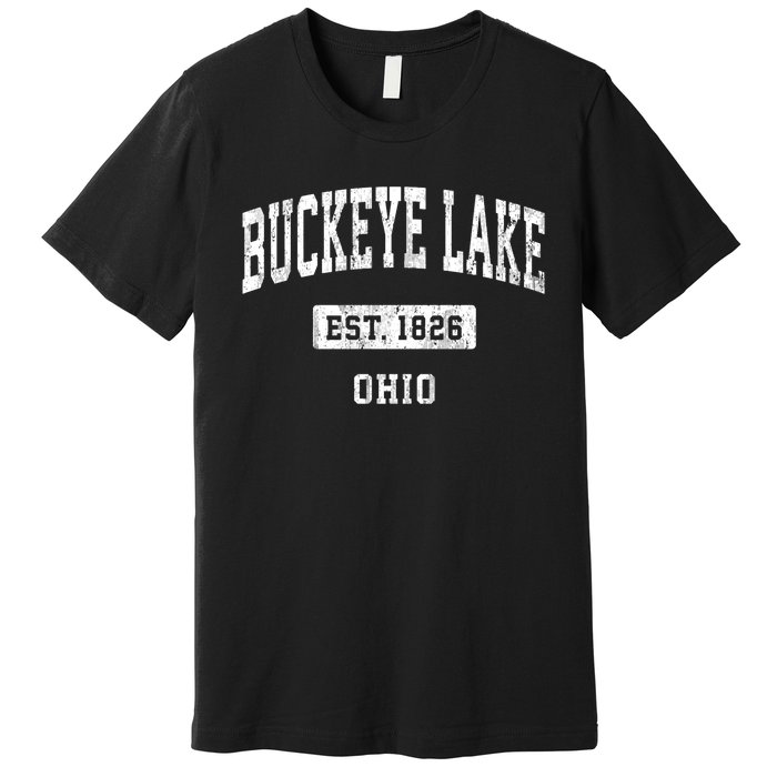 Buckeye Lake Ohio Oh Vintage Sports Established Premium T-Shirt