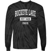 Buckeye Lake Ohio Oh Vintage Sports Established Tie-Dye Long Sleeve Shirt