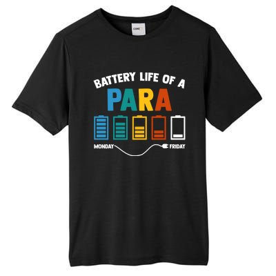 Battery Life Of A Paraprofessional Educator Teacher's Aide Gift Tall Fusion ChromaSoft Performance T-Shirt