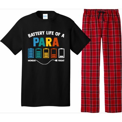 Battery Life Of A Paraprofessional Educator Teacher's Aide Gift Pajama Set