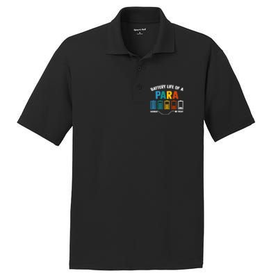 Battery Life Of A Paraprofessional Educator Teacher's Aide Gift PosiCharge RacerMesh Polo