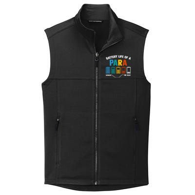 Battery Life Of A Paraprofessional Educator Teacher's Aide Gift Collective Smooth Fleece Vest