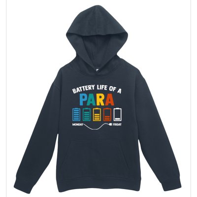 Battery Life Of A Paraprofessional Educator Teacher's Aide Gift Urban Pullover Hoodie