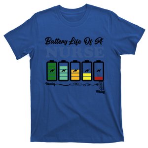 Battery Life Of A Nurse Funny Nursing Cute Gift T-Shirt