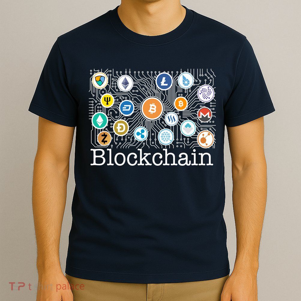 Blockchain Cryptocurrency Logos T-Shirt