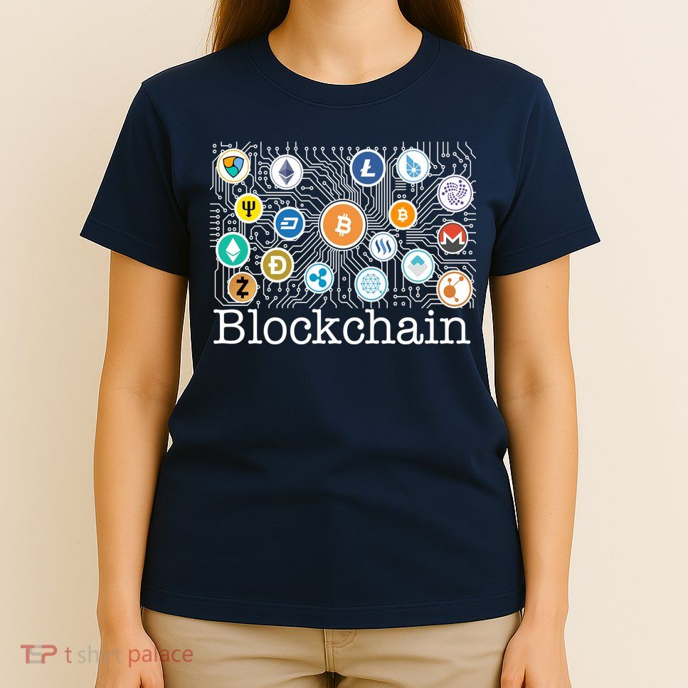 Blockchain Cryptocurrency Logos T-Shirt