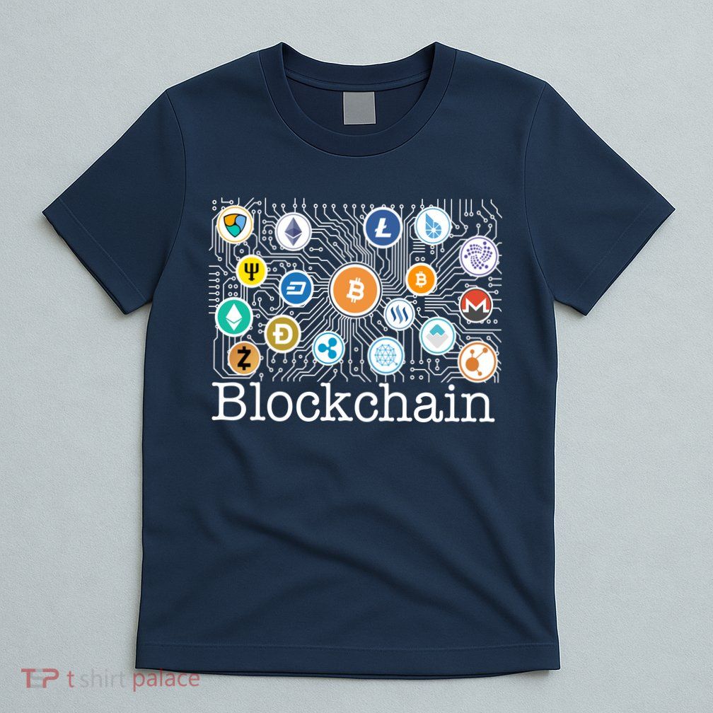 Blockchain Cryptocurrency Logos T-Shirt