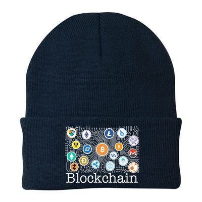 Blockchain Cryptocurrency Logos Beanie