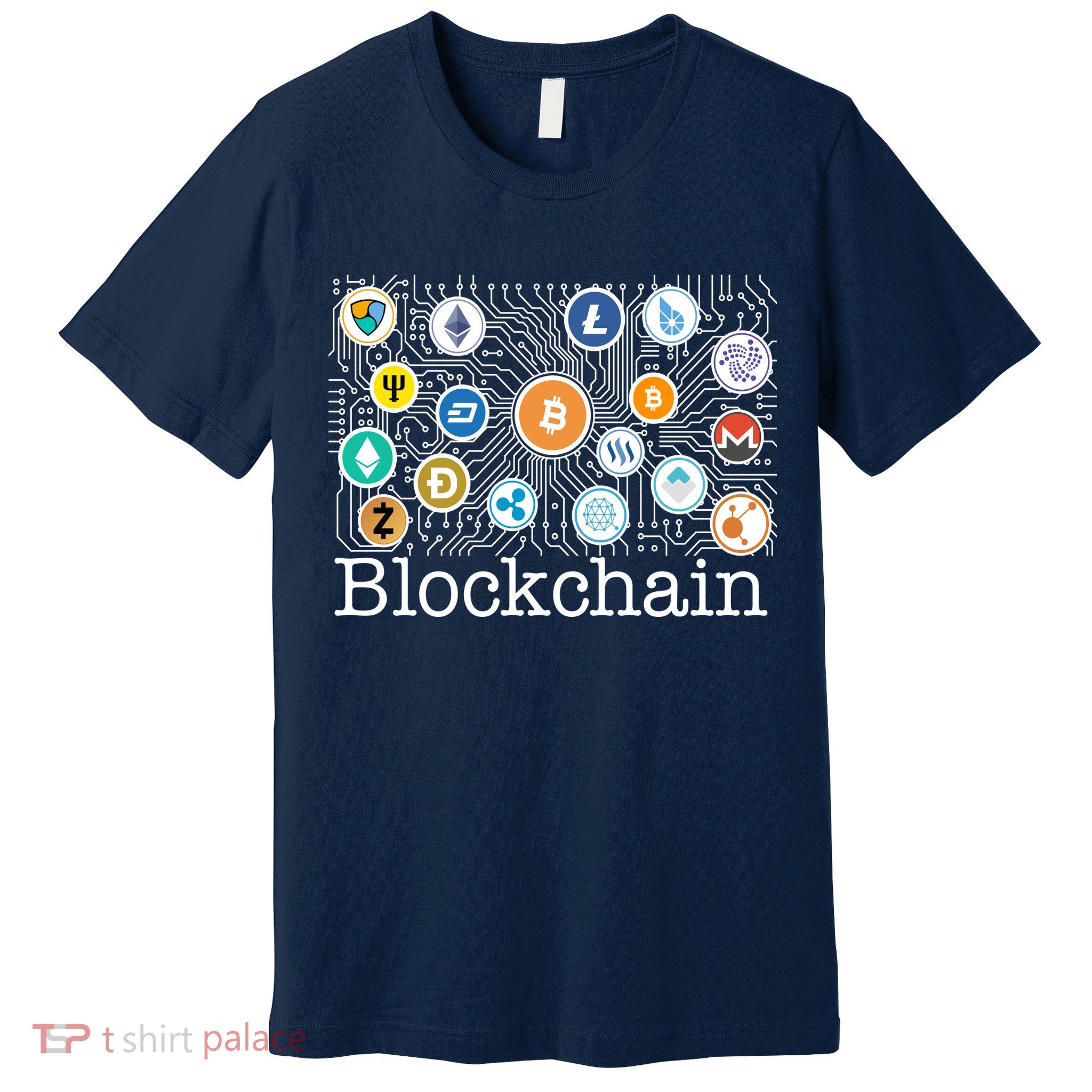 Blockchain Cryptocurrency Logos Premium T-Shirt