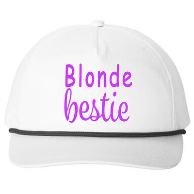 Blonde Bestie Snapback Five-Panel Rope Hat