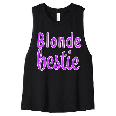 Blonde Bestie Women's Racerback Cropped Tank