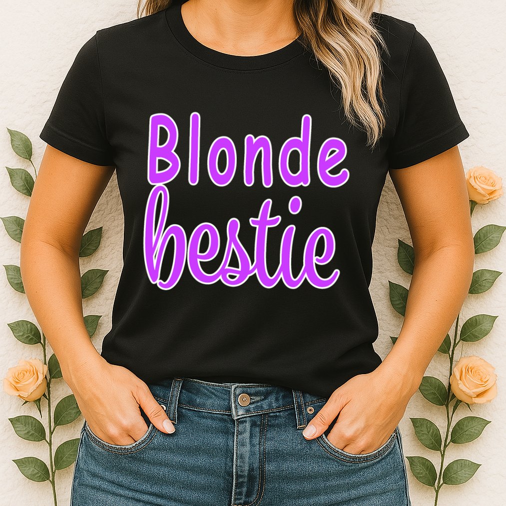 Blonde Bestie Womens T-Shirt