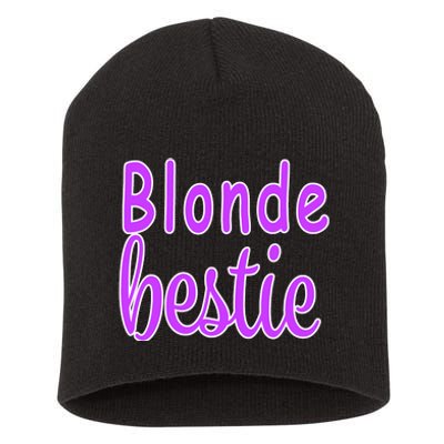 Blonde Bestie Short Acrylic Beanie