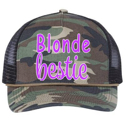 Blonde Bestie Retro Rope Trucker Hat Cap