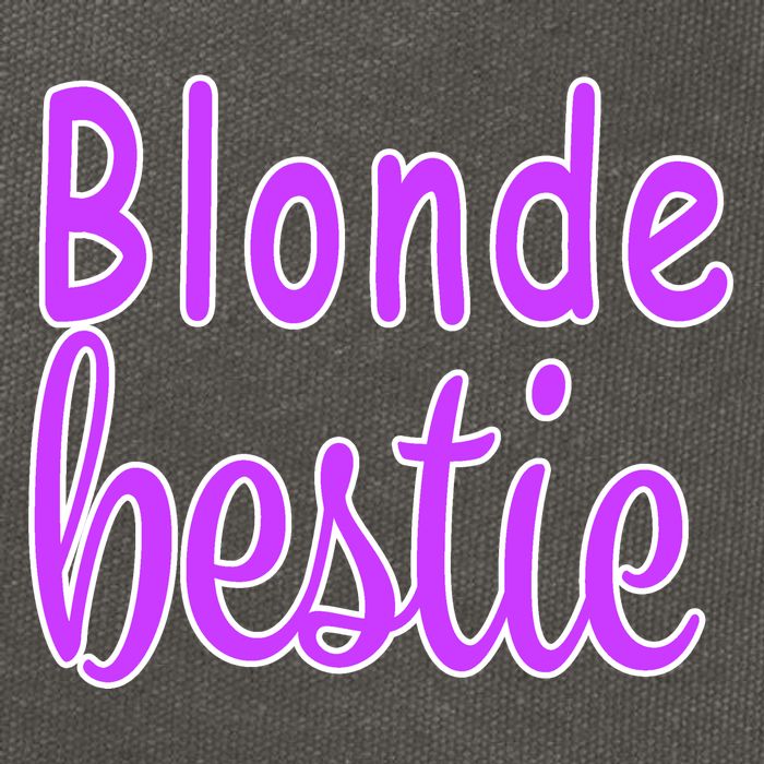 Blonde Bestie Cotton Canvas Backpack