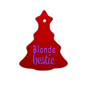 Blonde Bestie Ceramic Tree Ornament