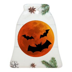 Blood Moon Ceramic Bell Ornament