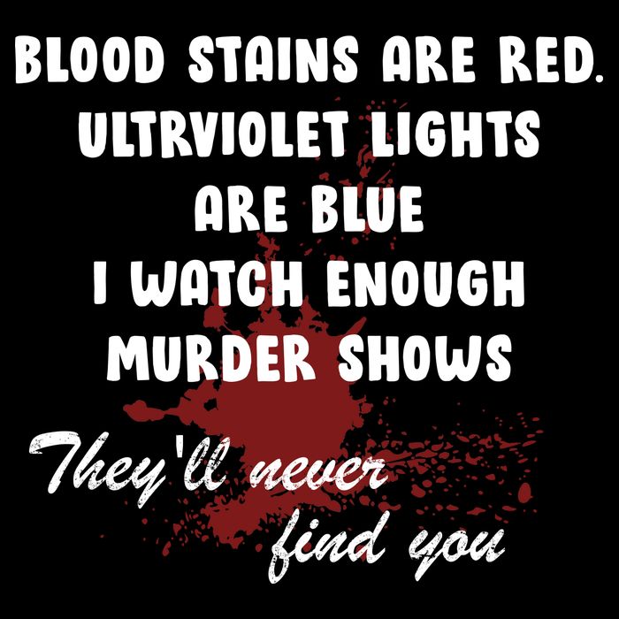 Blood Stains Are Red Ultraviolet Lights Are Blue Kids T-Shirt