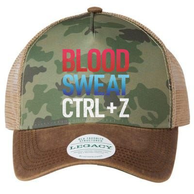 Blood Sweat Ctrl Z Legacy Tie Dye Trucker Hat