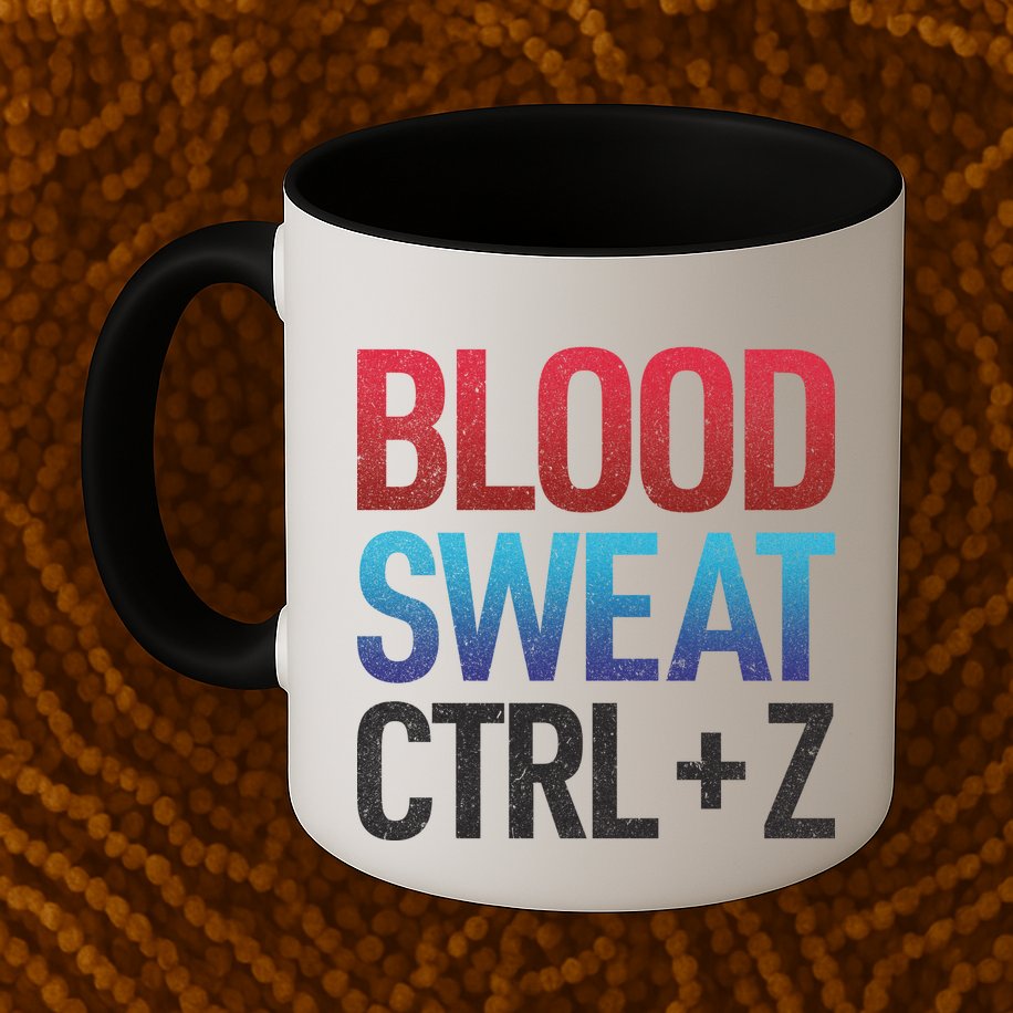 Blood Sweat Ctrl Z Mug
