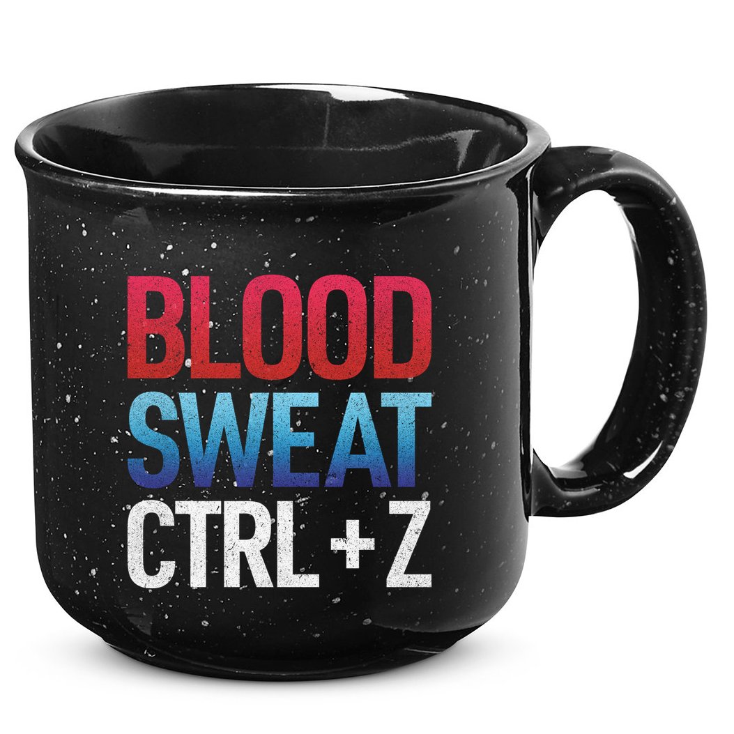 Blood Sweat Ctrl Z 15oz Campfire Ceramic Mug