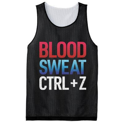 Blood Sweat Ctrl Z Mesh Reversible Basketball Jersey Tank