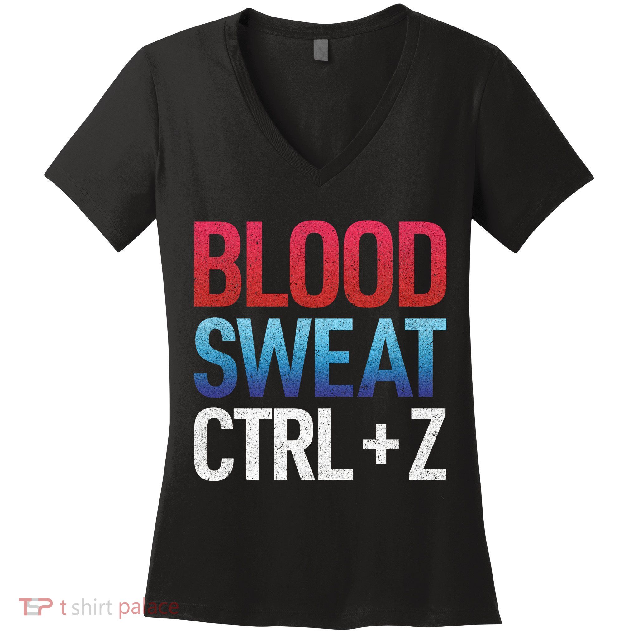 Blood Sweat Ctrl Z Women's V-Neck T-Shirt