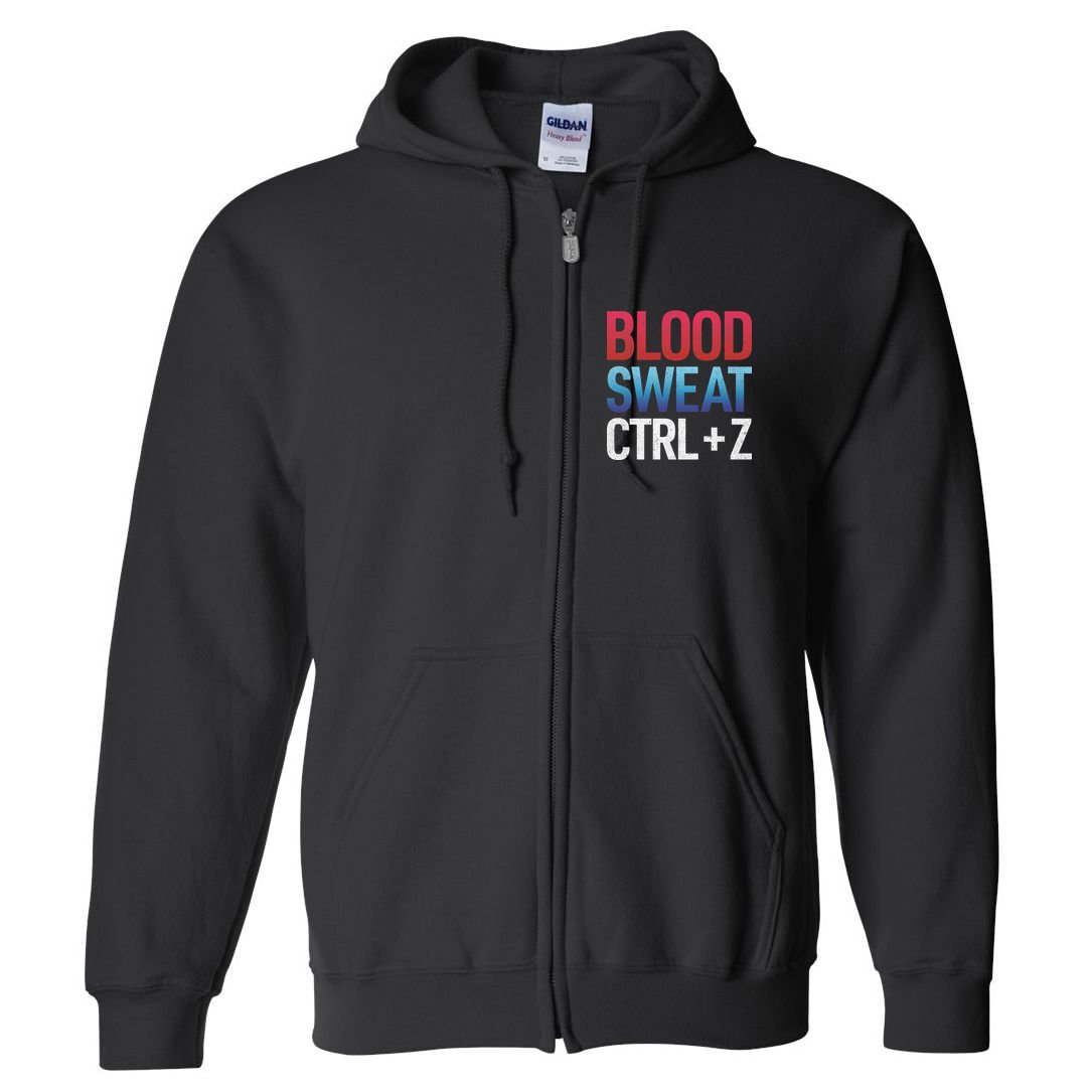 Blood Sweat Ctrl Z Full Zip Hoodie