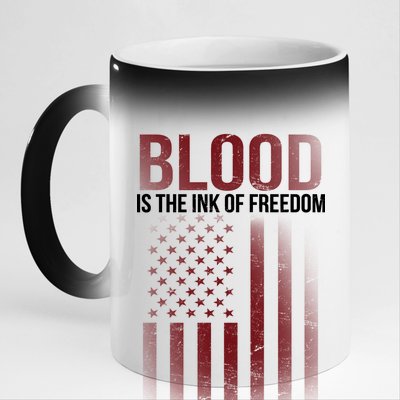 Blood The Ink of Freedom 11oz Black Color Changing Mug