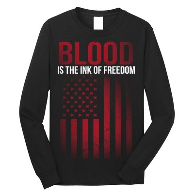 Blood The Ink of Freedom Long Sleeve Shirt