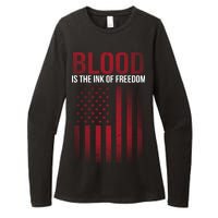 Blood The Ink of Freedom Womens CVC Long Sleeve Shirt