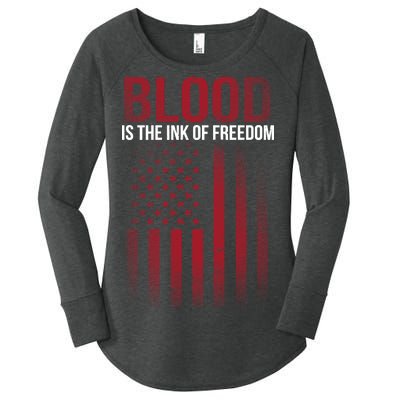 Blood The Ink of Freedom Women's Perfect Tri Tunic Long Sleeve Shirt