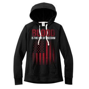 Blood The Ink of Freedom Women's Fleece Hoodie