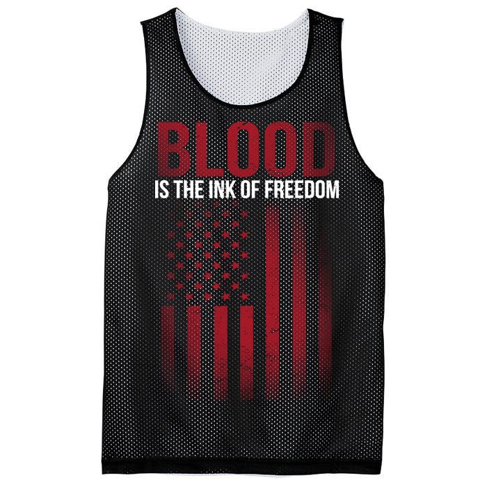 Blood The Ink of Freedom Mesh Reversible Basketball Jersey Tank