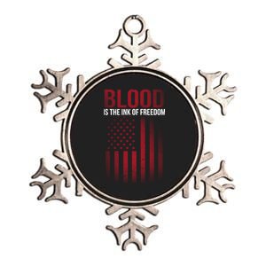 Blood The Ink of Freedom Metallic Star Ornament