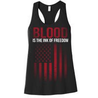 Blood The Ink of Freedom Women's Racerback Tank