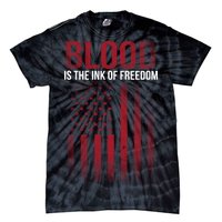 Blood The Ink of Freedom Tie-Dye T-Shirt