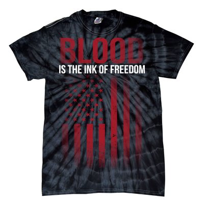 Blood The Ink of Freedom Tie-Dye T-Shirt