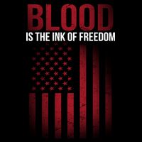 Blood The Ink of Freedom Tie-Dye T-Shirt