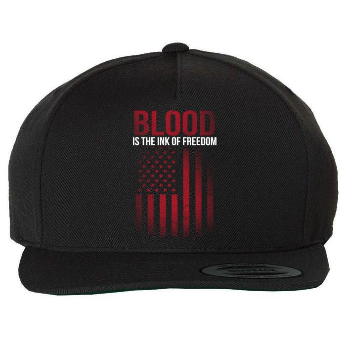 Blood The Ink of Freedom Wool Snapback Cap