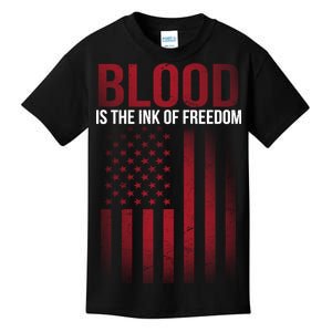 Blood The Ink of Freedom Kids T-Shirt