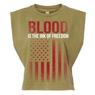 Blood The Ink of Freedom Garment-Dyed Women's Muscle Tee