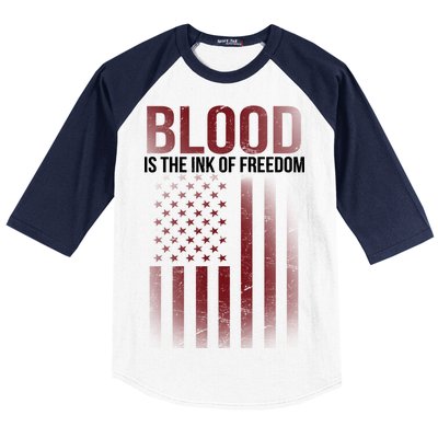 Blood The Ink of Freedom Baseball Sleeve Shirt