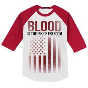 Blood The Ink of Freedom Kids Colorblock Raglan Jersey