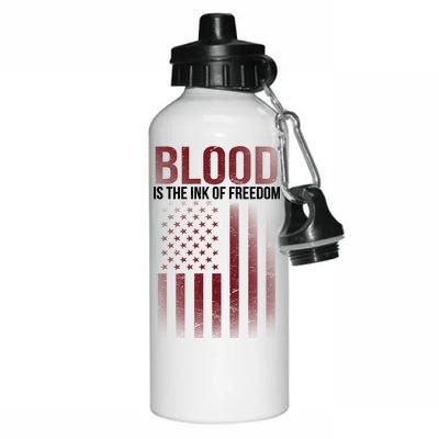 Blood The Ink of Freedom Aluminum Water Bottle