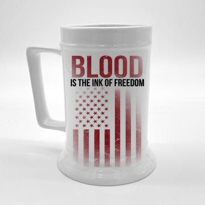 Blood The Ink of Freedom Beer Stein